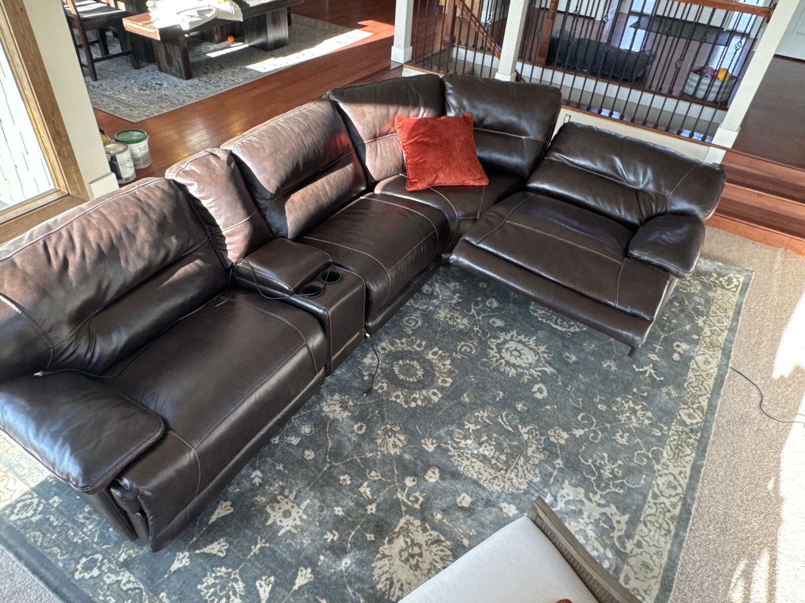 Leather couch