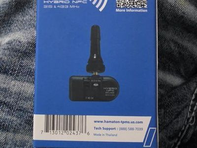 Hamaton U-Pro Hybrid NFC 315 & 433 MHz Snap-In Valve Universal TPMS Sensor
