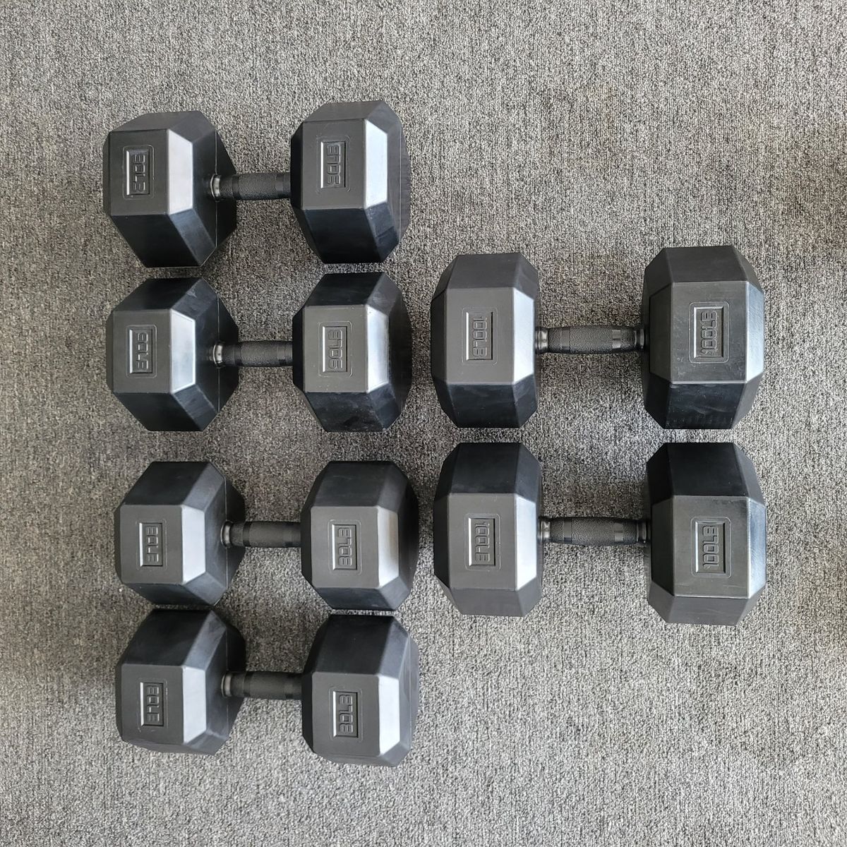 Heavy 70-100lb Dumbbells by Olympus Super Nice!
