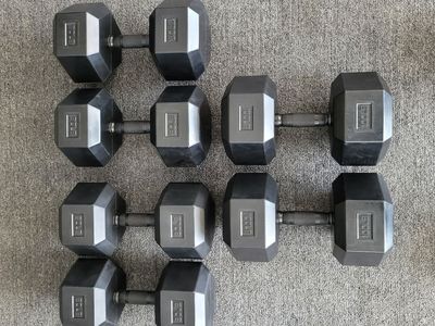 Heavy 70-100lb Dumbbells by Olympus Super Nice!