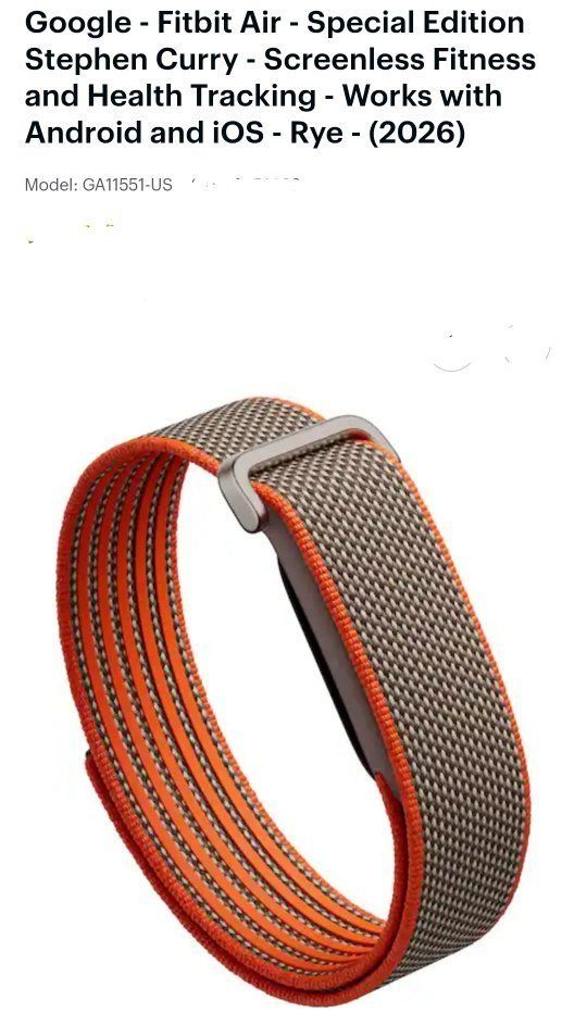 New special edition Google fitbit air - Stephen Curry band