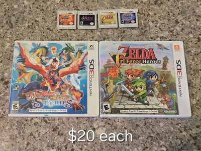 Nintendo 3ds games $20 each including PokeMon Sun! trades considered!