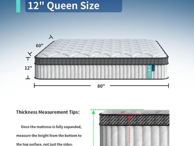 12" Queen Size Hybrid Mattress - New in Box, Rolled