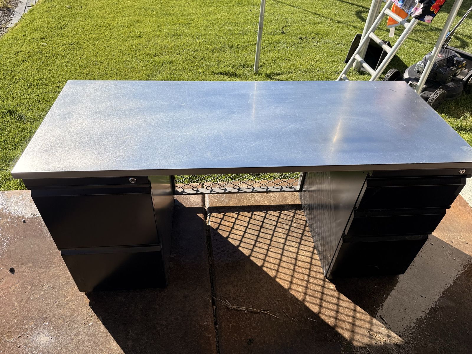 Metal Industrial Desk