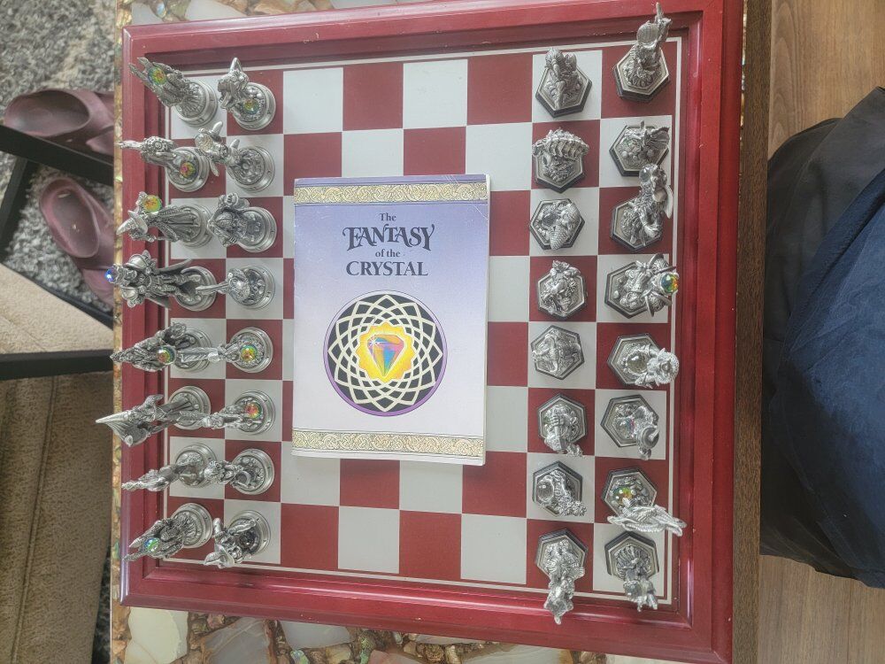 Danbury Mint Fantasy of the Crystal Chess Set