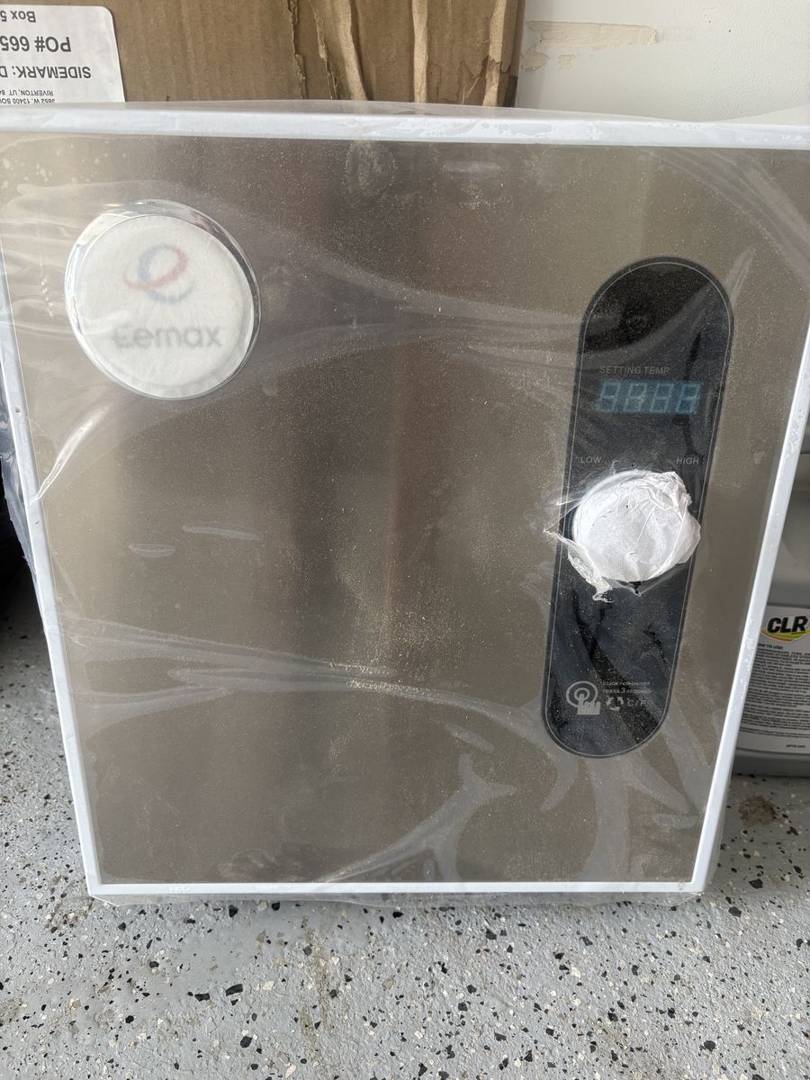 Eemax tankless H20 heater (new) Model No. HA024240