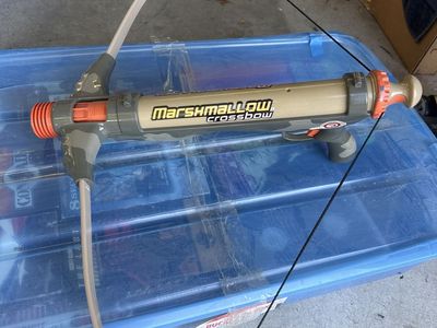 Marshmallow Fun Co. Crossbow Toy Blaster - Tan & Orange