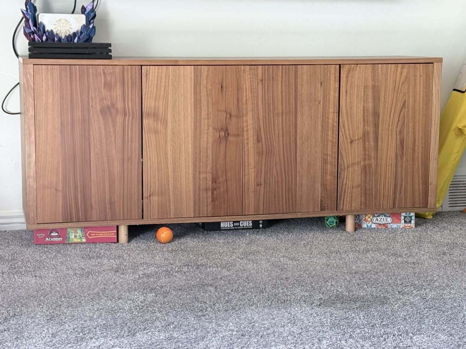 Modern Wooden Credenza Sideboard Storage Cabinet with Doors and Drawer
