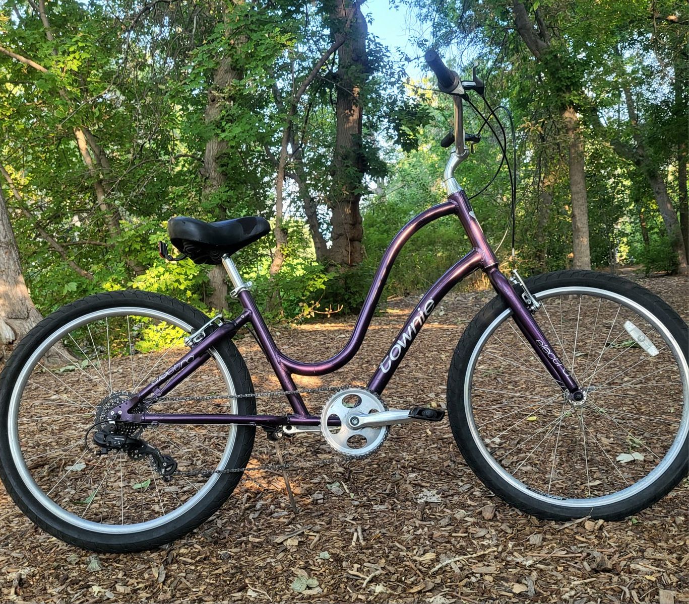 Electra Townie Step-Thru Cruiser Bicycle - Purple
