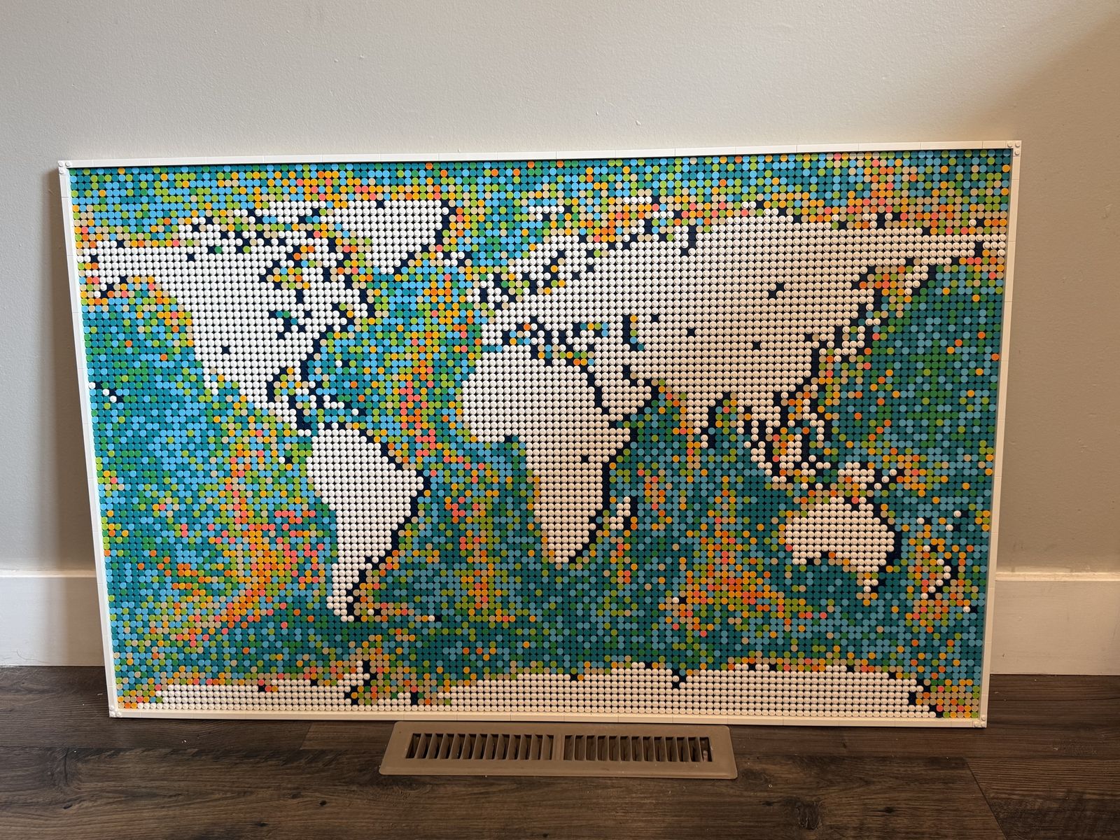 Lego World Map (31203) Complete And Pre-Built