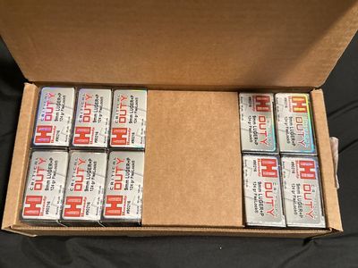 Hornady Critical duty 9mm Luger +p case of 250 rounds