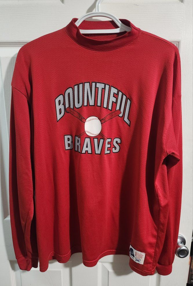 Bountiful 'BRAVES' Baseball Practice Jersey 2XL
