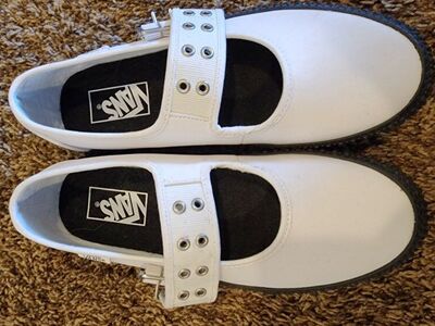 8.5 Women's Vans White Shoes for sale