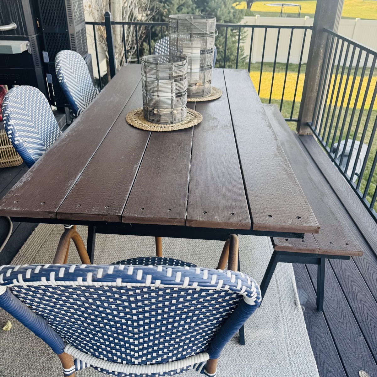 Patio dining table