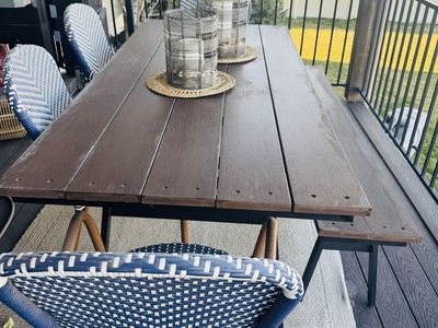 Patio dining table