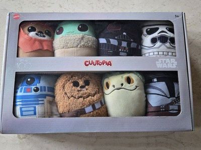 Mattel Disney 100 Star Wars Cuisutopia Plush 8-Pack Box Set New