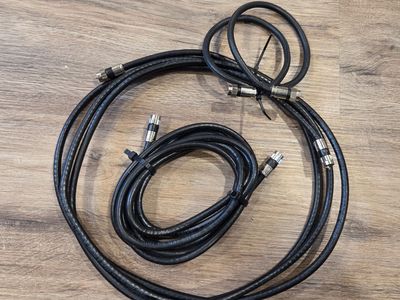 3-Pack RG6 Coaxial Cables (Various Lengths) - Like New