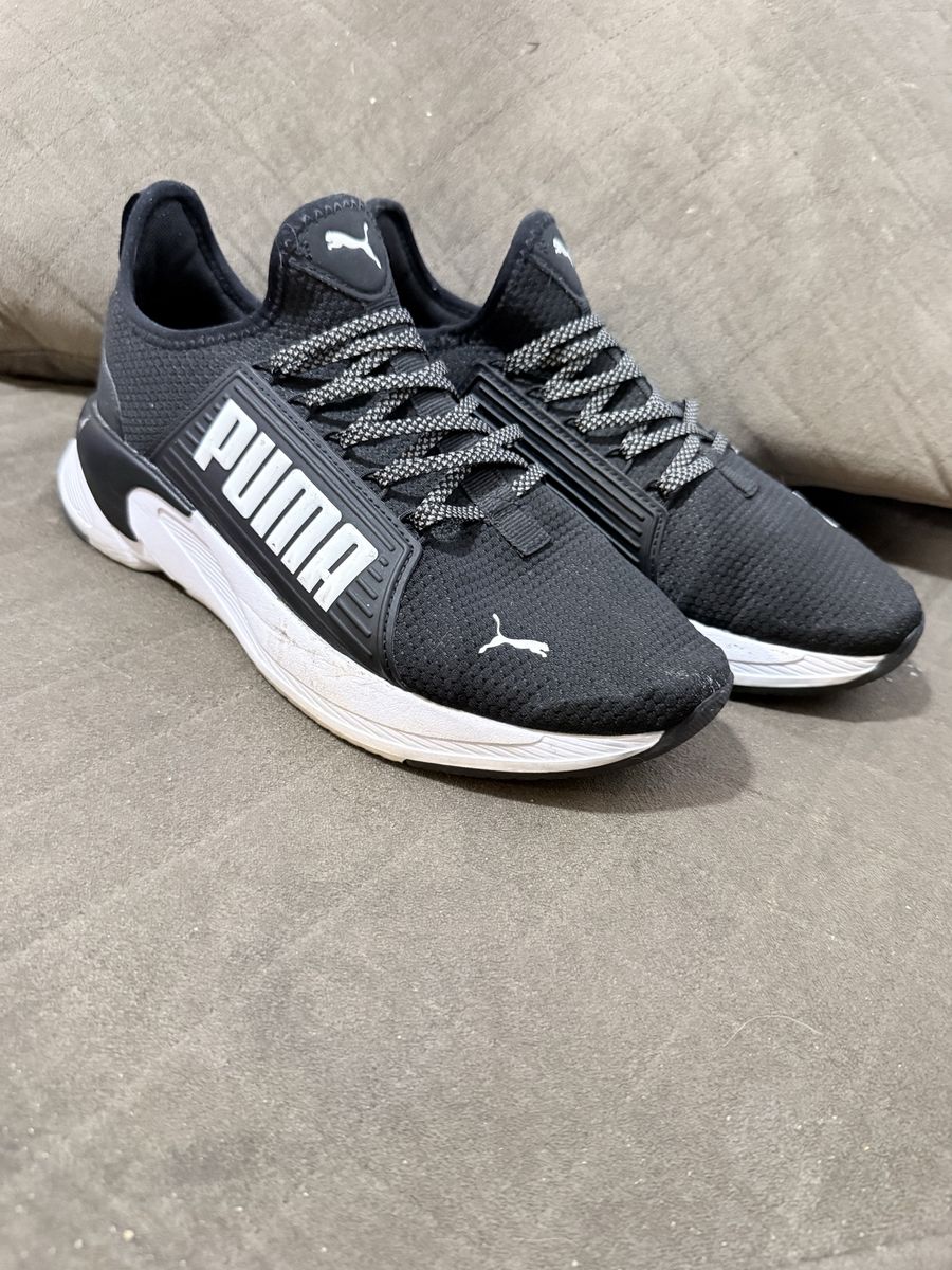 PUMA Softfoam Optimal Comfort Black & White Athletic Sneakers Men's Size 8