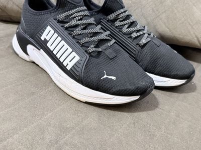PUMA Softfoam Optimal Comfort Black & White Athletic Sneakers Men's Size 8
