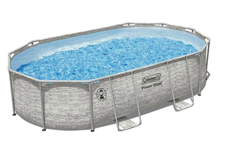Coleman Power Steel 16' x 10' x 42" Oval Above Ground Pool Set