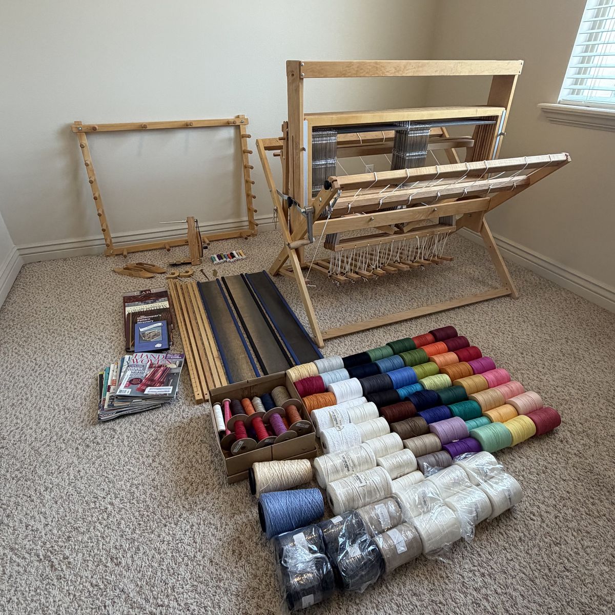 Schacht Mighty Wolf 8-Shaft Floor Loom & Premium Weaving Bundle - Save over $2,500!