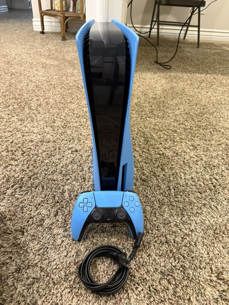PS5 Blue Custom Bundle