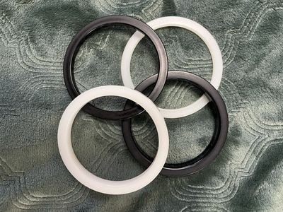Late 1950's to Early 1960's Black and White Bangles Set - Vintage
