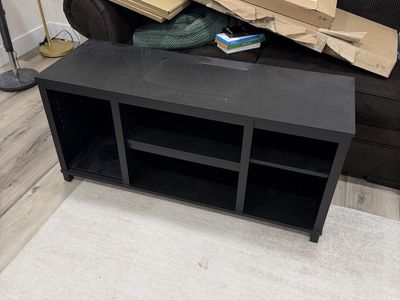 Black TV stand