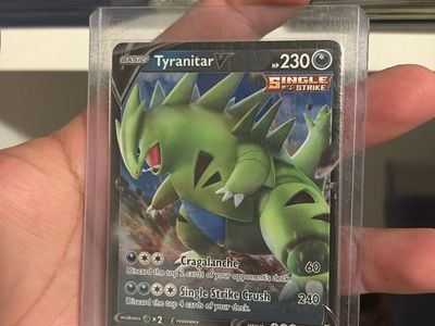 Pokémon Tyranitar V Full Art Single Strike Crush Battle Styles 097/163 TCG Card