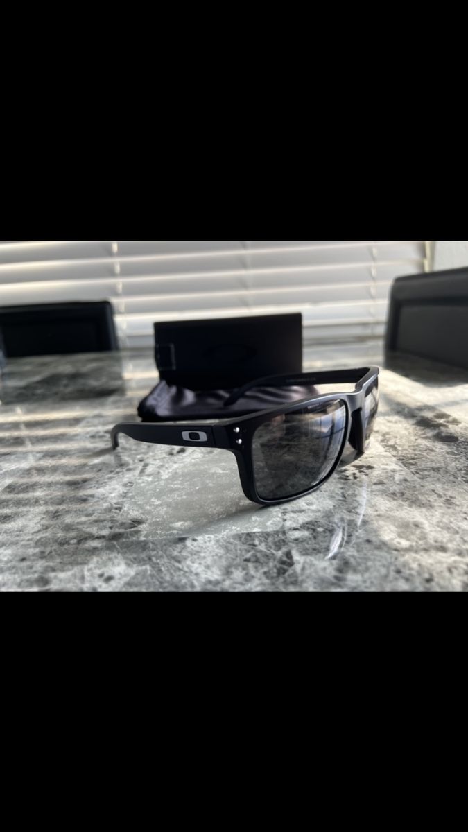 Oakley Holbrook Black Polarized Sunglasses