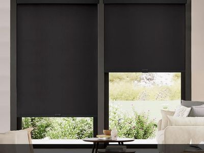 AOSKY Black Blackout Roller Shades - Cordless