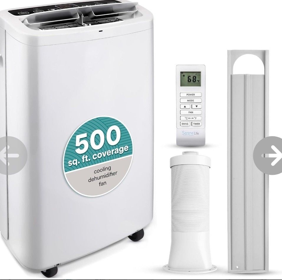 SereneLife 14,000 BTU Portable Air Conditioner 650 sq ft