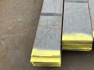 SPECIAL OFFER! New Steel Flat Bar (U.M. Plate) 3/8" × 10" × 20' - $189.95 Each