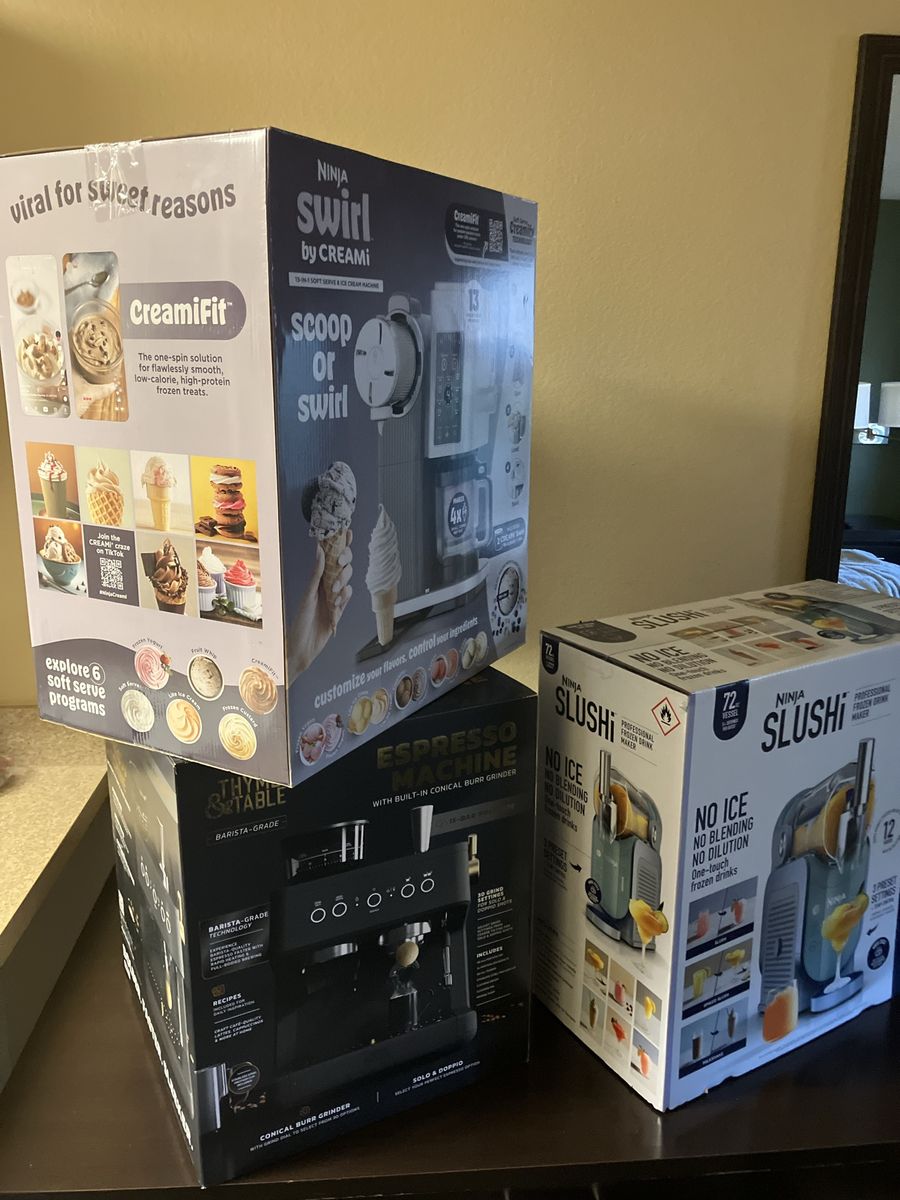 Ninja slushi and ice cream machine also a espresso