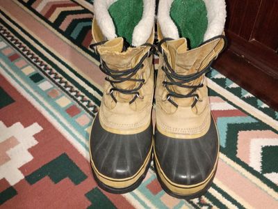 Sorel Men's Waterproof Winter Snow Boots Size 9 Tan Brown