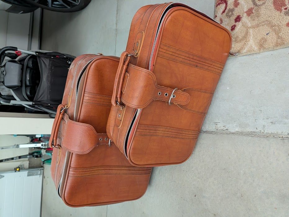 Leather Luggage Set