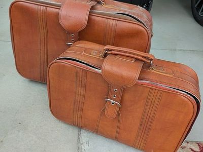 Leather Luggage Set