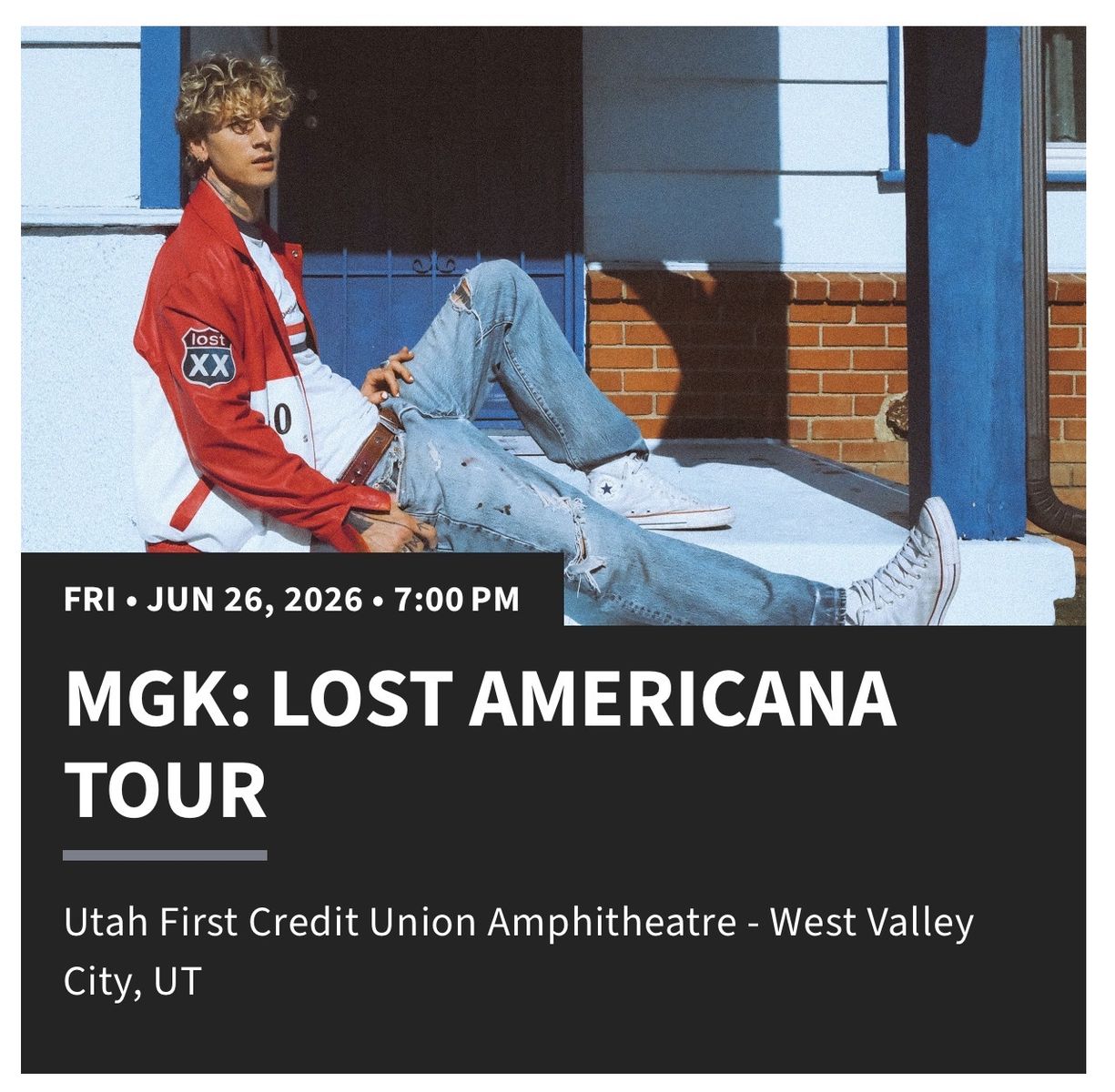4 Tickets MGK Machine Gun Kelly with Wiz Khalifa and De’Wayne (Grass, with premium chair, fast lane, and premium parking)