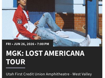 4 Tickets MGK Machine Gun Kelly with Wiz Khalifa and De’Wayne (Grass, with premium chair, fast lane, and premium parking)
