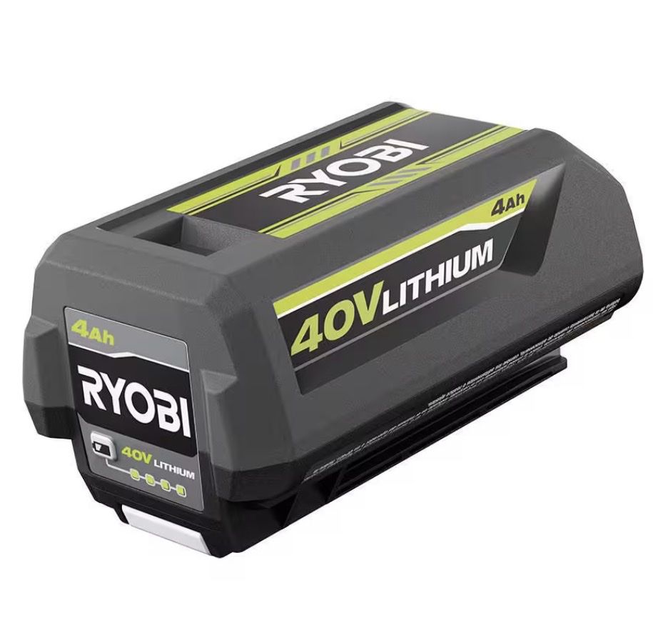 New Ryobi 40V 4Ah Lithium Battery and Charger