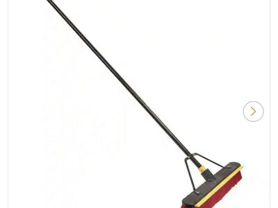 Quickie 2-in-1 Squeegee Push Broom