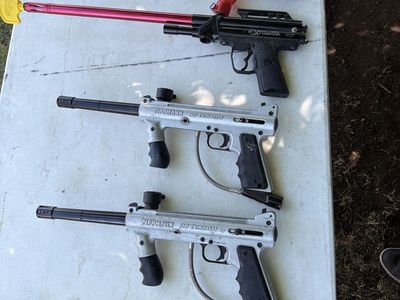Lot of 4 Paintball Markers - Tippmann 98 Custom & Piranha