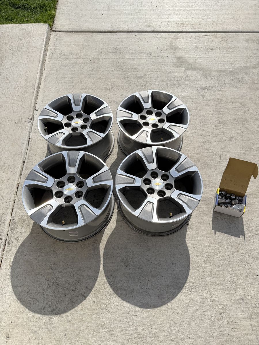 Chevy Colorado Rims 17” with sensors like new