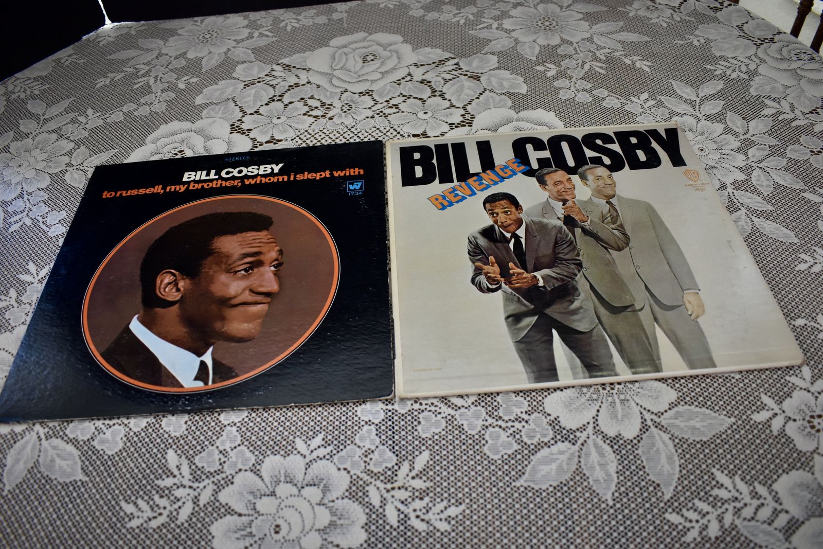 Two Separate Vintage BILL COSBY 33 1/3 VINYL RECORDS From 1967 / 1968