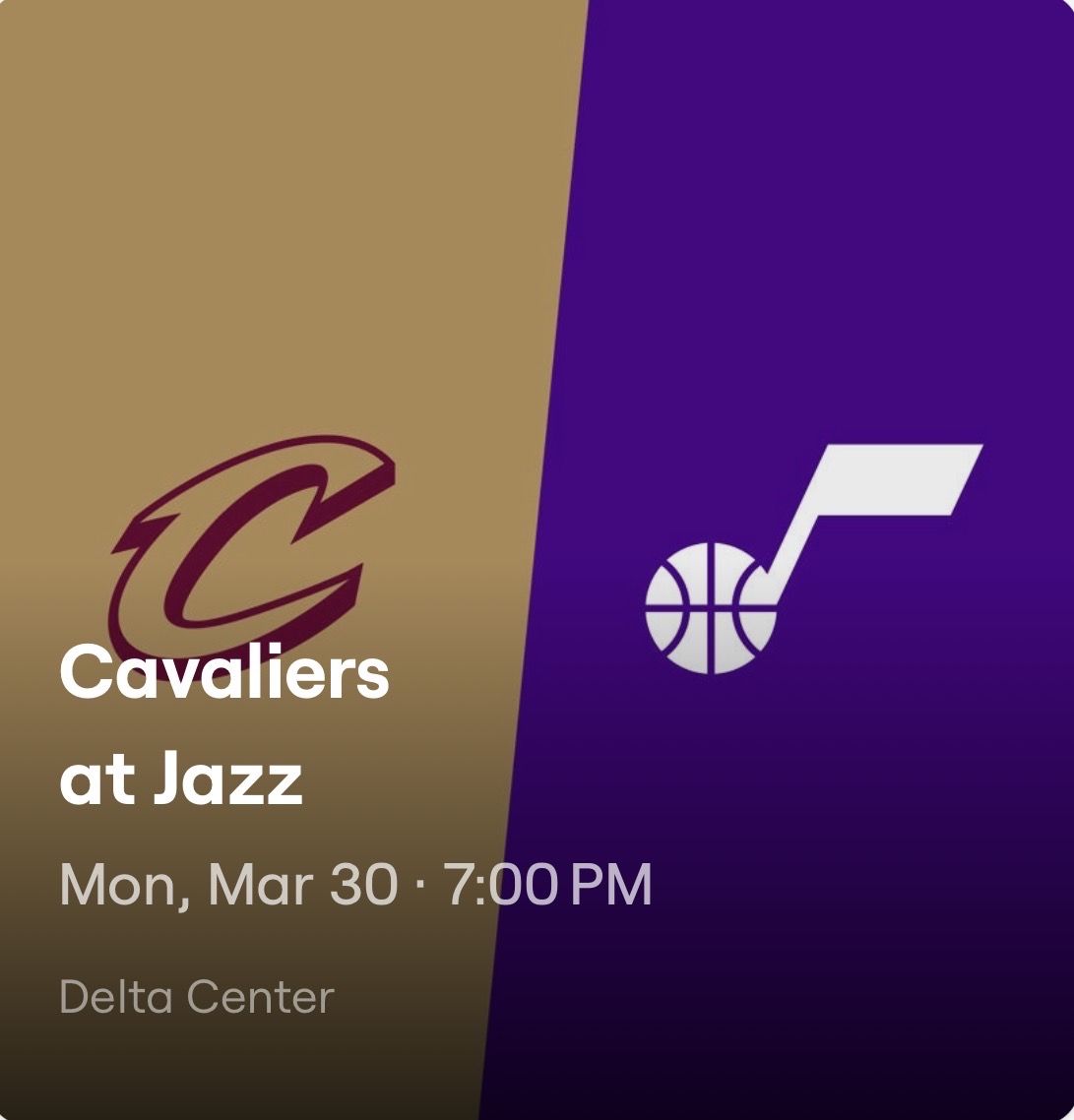 2 LOWER BOWL JAZZ VS CAVS