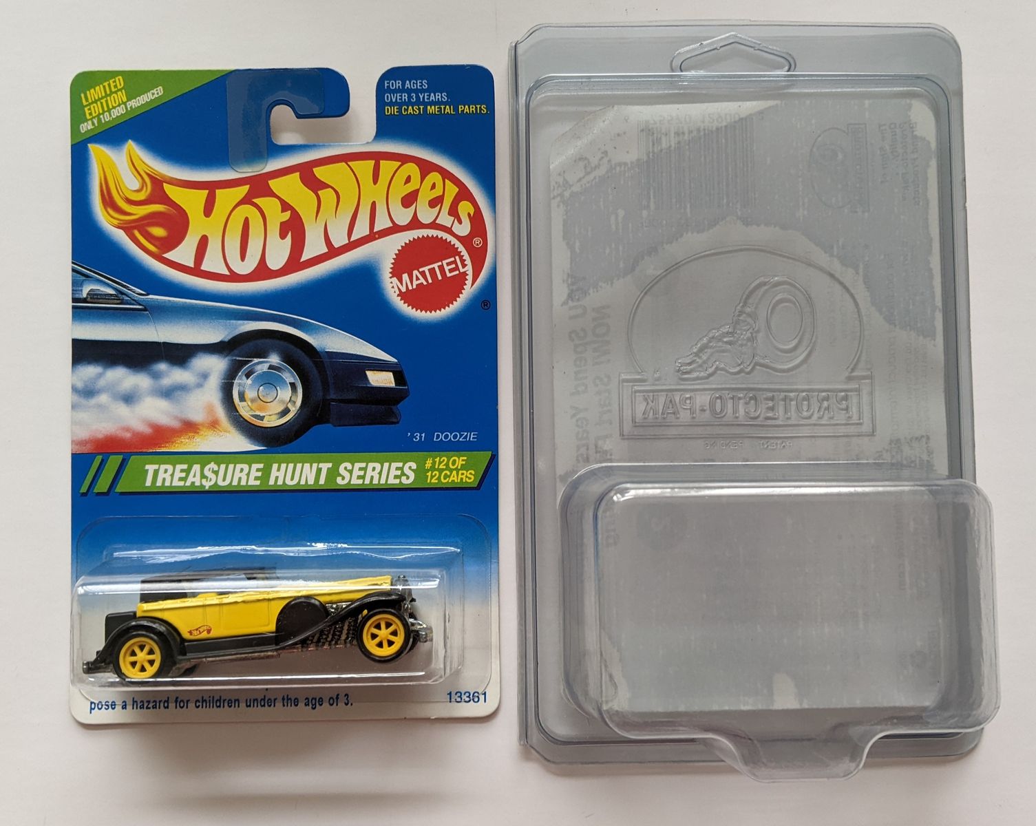 Hot Wheels 1995 Treasure Hunt Series '31 Doozie #12/12 Limited Edition Die-Cast Car w/ Protector