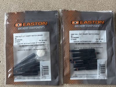 Easton 4 mM Half Out Inserts Match Grade #2 55 Gr