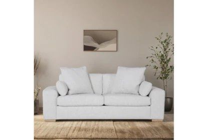 Brand New! Shore 91" Fabric Sofa By Nate Berkus + Jeremiah Brent | Loose Reversible Back
 Fabric Loveseat Sofa - Two Seater with