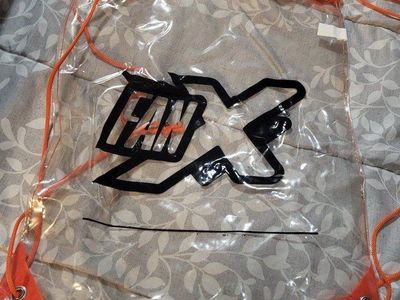 Clear Orange Drawstring Bag with XH Logo - Versatile Storage for Daily Use