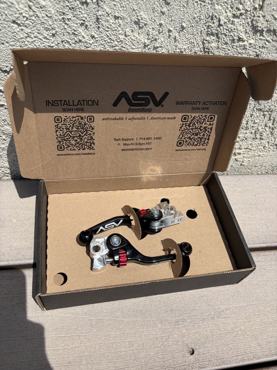 ASV Unbreakable Adjustable Brake & Clutch Lever Set *Shorty*